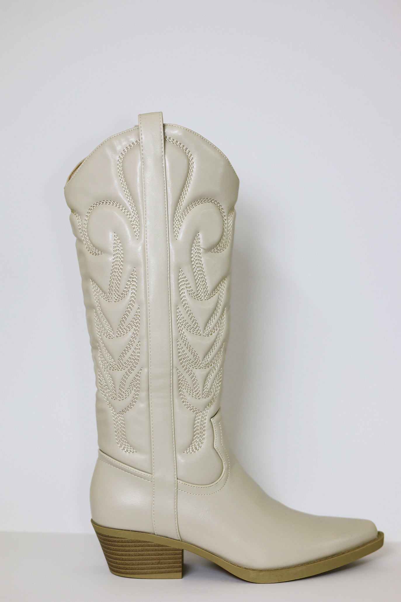 White Texan Boot