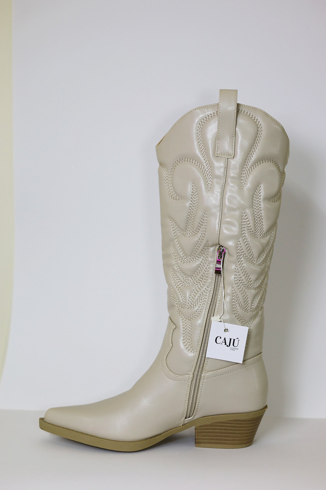 White Texan Boot